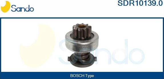 Sando SDR10139.0 - Pinion, bendix, starter autospares.lv