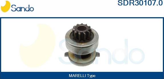 Sando SDR30107.0 - Pinion, bendix, starter autospares.lv