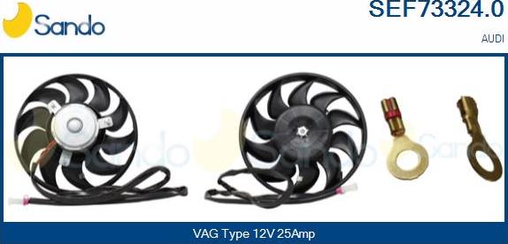 Sando SEF73324.0 - Fan, radiator autospares.lv