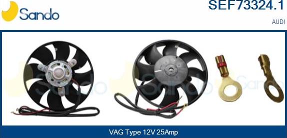 Sando SEF73324.1 - Fan, radiator autospares.lv