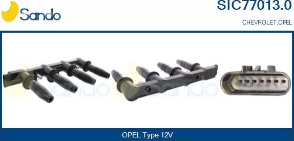 Sando SIC77013.0 - Ignition Coil autospares.lv