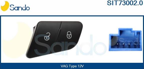 Sando SIT73002.0 - Switch, door lock system autospares.lv