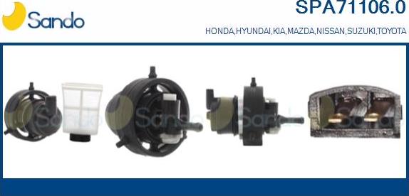 Sando SPA71106.0 - Fuel Pump autospares.lv