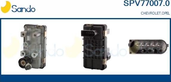 Sando SPV77007.0 - Boost Pressure Control Valve autospares.lv