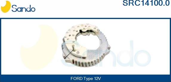 Sando SRC14100.0 - Rectifier, alternator autospares.lv