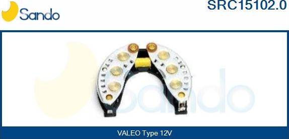 Sando SRC15102.0 - Rectifier, alternator autospares.lv