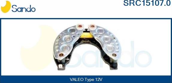 Sando SRC15107.0 - Rectifier, alternator autospares.lv