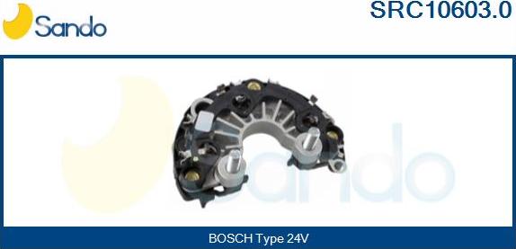 Sando SRC10603.0 - Rectifier, alternator autospares.lv