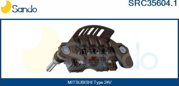 Sando SRC35604.1 - Rectifier, alternator autospares.lv