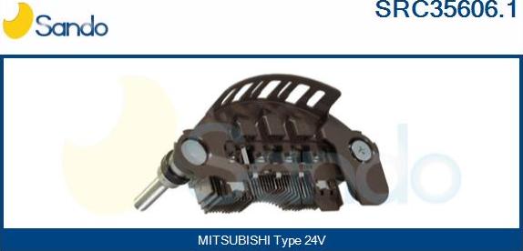 Sando SRC35606.1 - Rectifier, alternator autospares.lv