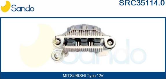 Sando SRC35114.0 - Rectifier, alternator autospares.lv