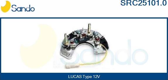 Sando SRC25101.0 - Rectifier, alternator autospares.lv