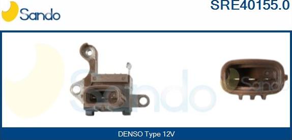 Sando SRE40155.0 - Voltage regulator, alternator autospares.lv