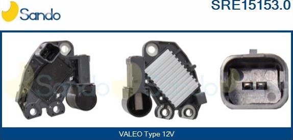 Sando SRE15153.0 - Voltage regulator, alternator autospares.lv