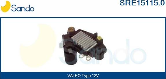 Sando SRE15115.0 - Voltage regulator, alternator autospares.lv