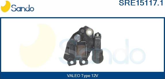 Sando SRE15117.1 - Voltage regulator, alternator autospares.lv