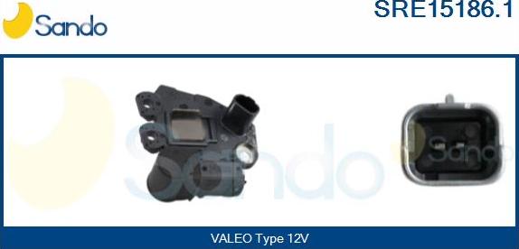 Sando SRE15186.1 - Voltage regulator, alternator autospares.lv