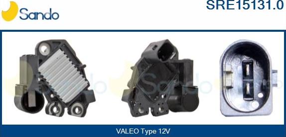 Sando SRE15131.0 - Voltage regulator, alternator autospares.lv