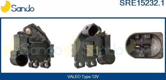 Sando SRE15232.1 - Voltage regulator, alternator autospares.lv