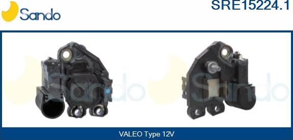 Sando SRE15224.1 - Voltage regulator, alternator autospares.lv