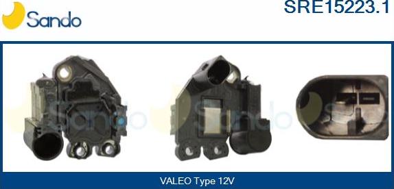 Sando SRE15223.1 - Voltage regulator, alternator autospares.lv