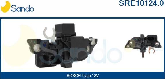 Sando SRE10124.0 - Voltage regulator, alternator autospares.lv