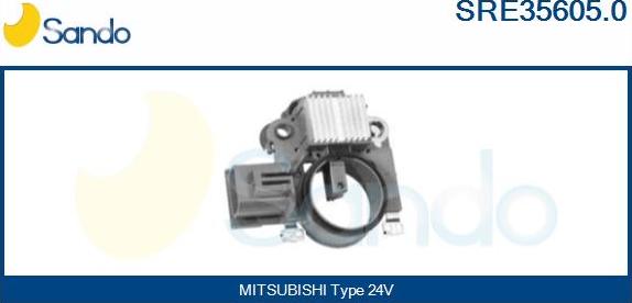 Sando SRE35605.0 - Voltage regulator, alternator autospares.lv