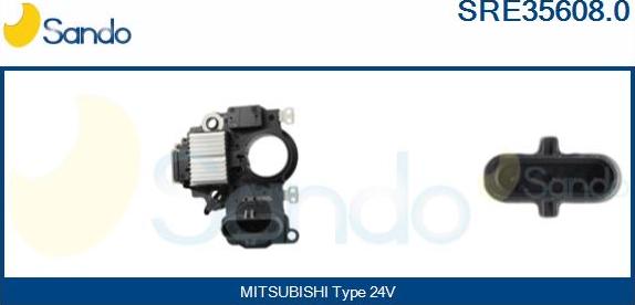 Sando SRE35608.0 - Voltage regulator, alternator autospares.lv