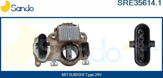 Sando SRE35614.1 - Voltage regulator, alternator autospares.lv