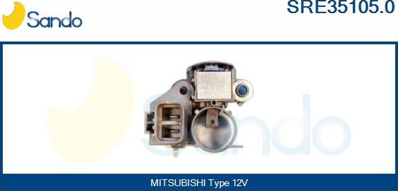 Sando SRE35105.0 - Voltage regulator, alternator autospares.lv