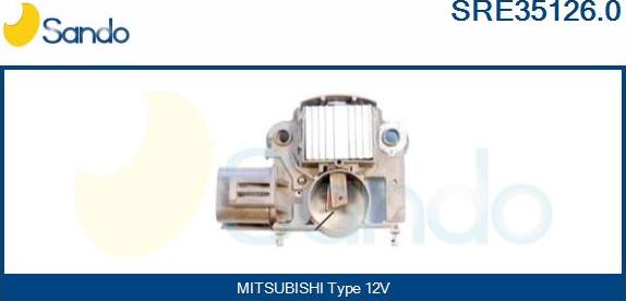 Sando SRE35126.0 - Voltage regulator, alternator autospares.lv