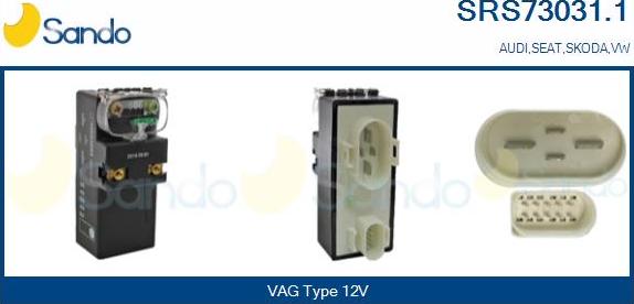 Sando SRS73031.1 - Control Unit, air conditioning autospares.lv