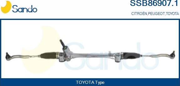 Sando SSB86907.1 - Steering Gear autospares.lv