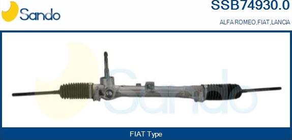 Sando SSB74930.0 - Steering Gear autospares.lv