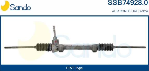 Sando SSB74928.0 - Steering Gear autospares.lv