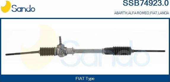 Sando SSB74923.0 - Steering Gear autospares.lv