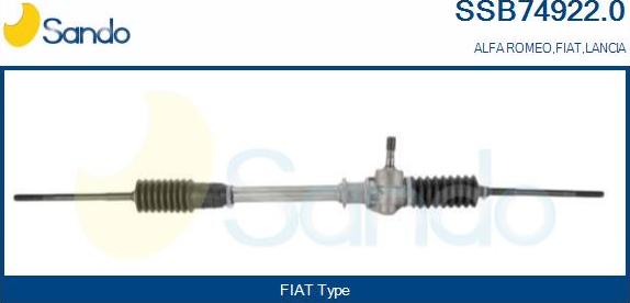 Sando SSB74922.0 - Steering Gear autospares.lv