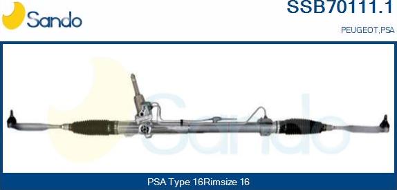 Sando SSB70111.1 - Steering Gear autospares.lv