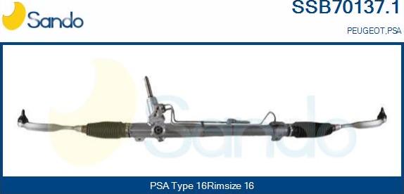 Sando SSB70137.1 - Steering Gear autospares.lv