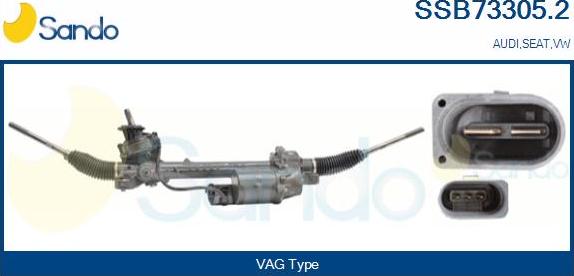 Sando SSB73305.2 - Steering Gear autospares.lv