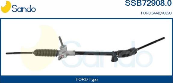 Sando SSB72908.0 - Steering Gear autospares.lv