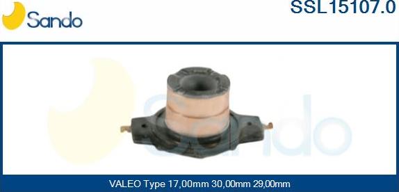 Sando SSL15107.0 - Slip Ring, alternator autospares.lv