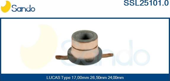 Sando SSL25101.0 - Slip Ring, alternator autospares.lv