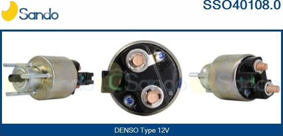 Sando SSO40108.0 - Solenoid Switch, starter autospares.lv