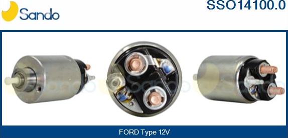 Sando SSO14100.0 - Solenoid Switch, starter autospares.lv