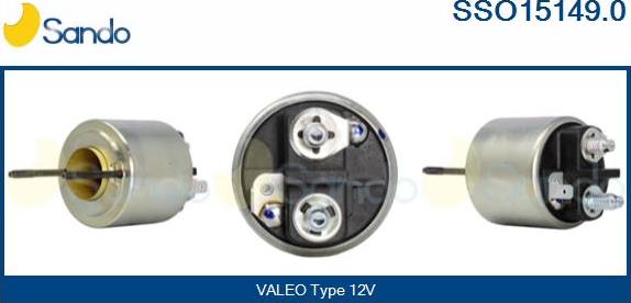 Sando SSO15149.0 - Solenoid Switch, starter autospares.lv