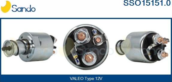 Sando SSO15151.0 - Solenoid Switch, starter autospares.lv