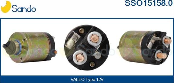 Sando SSO15158.0 - Solenoid Switch, starter autospares.lv