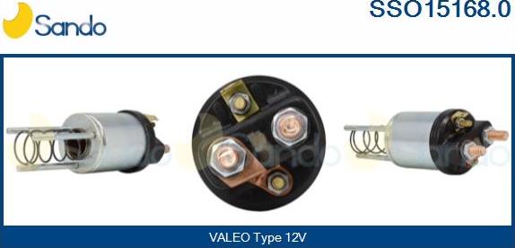 Sando SSO15168.0 - Solenoid Switch, starter autospares.lv