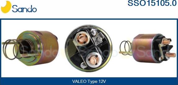 Sando SSO15105.0 - Solenoid Switch, starter autospares.lv